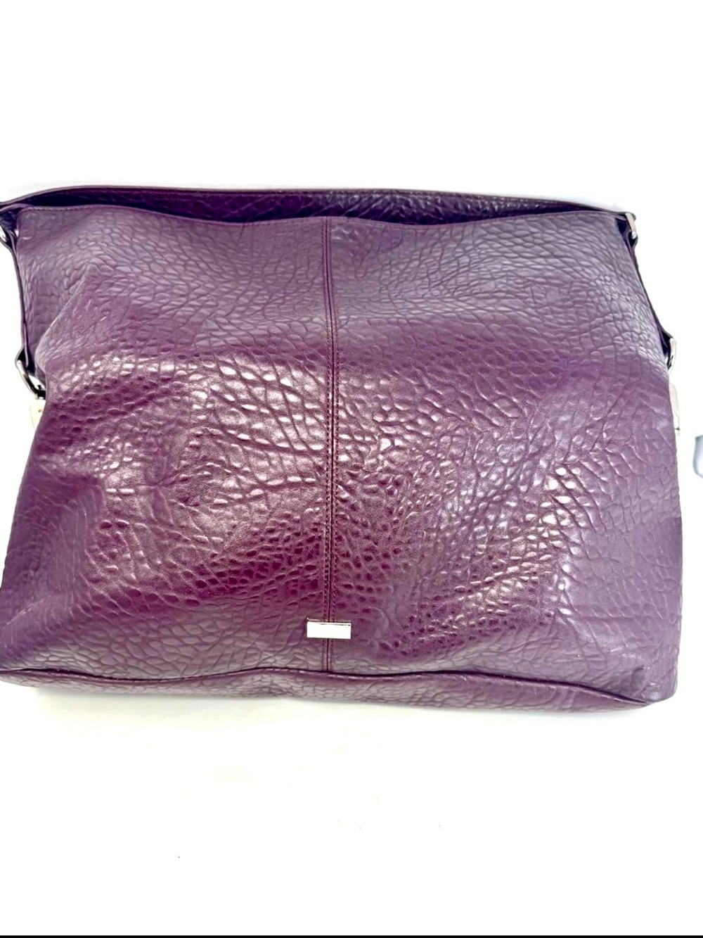 NWOT Jewell by Thirty-One Purple Crinkled Faux Leather Shoulder Bag